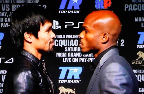 Pacquiao vs Bradley III - Manny Pacquiao and Timothy Bradley square off