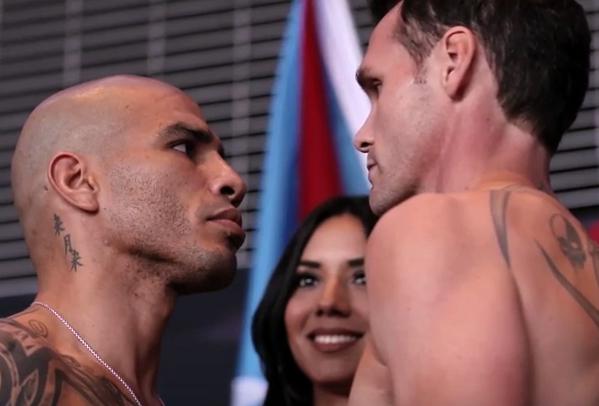 Cotto vs Geale Prediction - Miguel Cotto and Daniel Geale at weigh-in