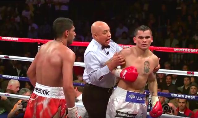 Khan vs Maidana - Amir Khan & Marcos Maidana engaged in a classic battle