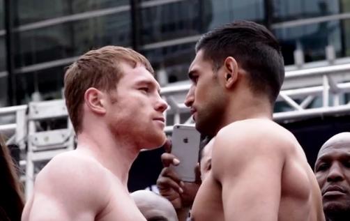 Middleweight championship Canelo vs Khan will be headlining in Las Vegas tonight